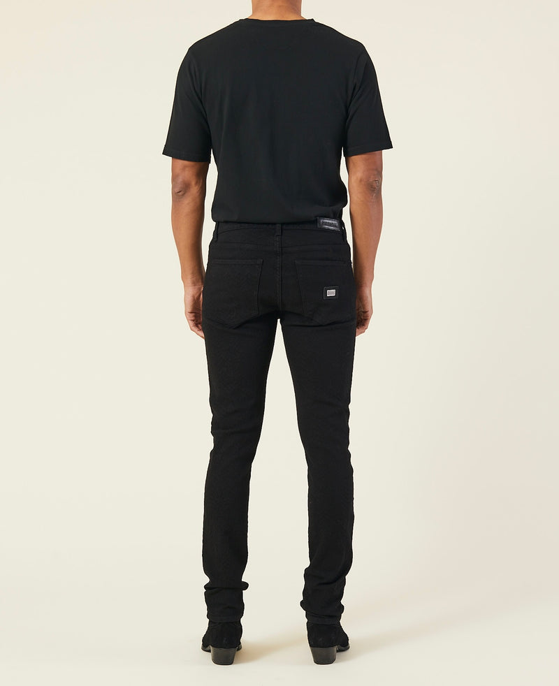 JACQUARD STACKED STRETCH JEANS