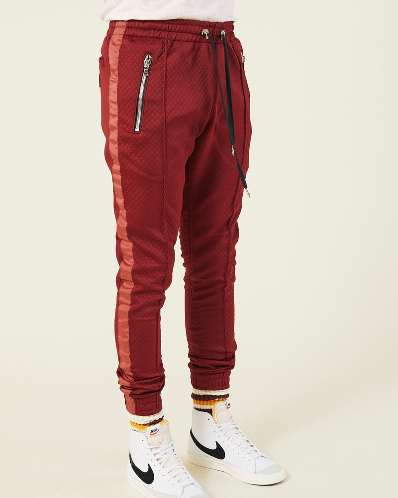 QUILTED TECH JERSEY SWEATPANTS